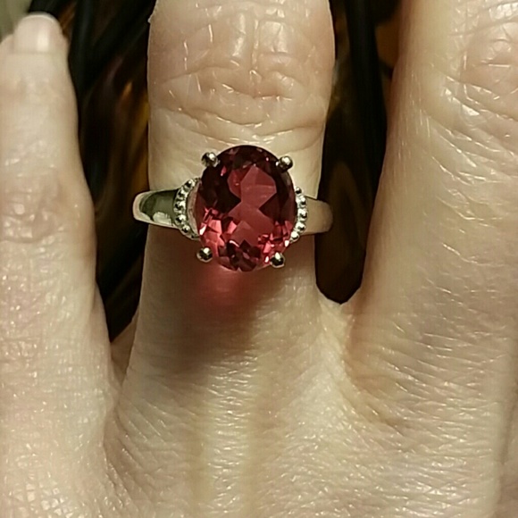 SALMON QUARTZ RING - Picture 2 of 8